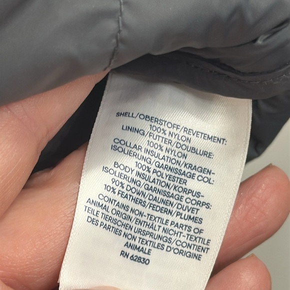 Lands End 800 down Black Quilted Puffer Vest with Stand-Up Collar size LT.NWT - Picture 8 of 10